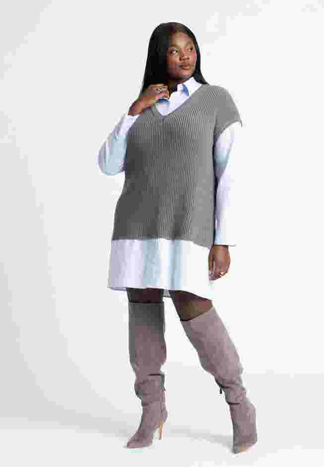 Twofer Shirt Dress image number 1