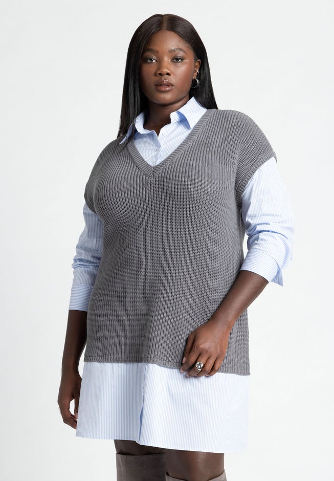 Twofer Shirt Dress image number 3