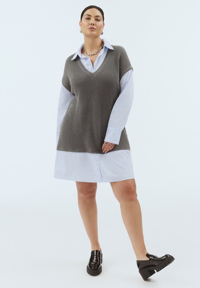 Twofer Shirt Dress image number 0