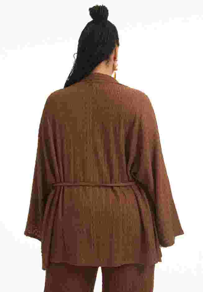 Tie Waist Knitted Kimono image number 1
