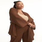 Tie Waist Knitted Kimono image number null