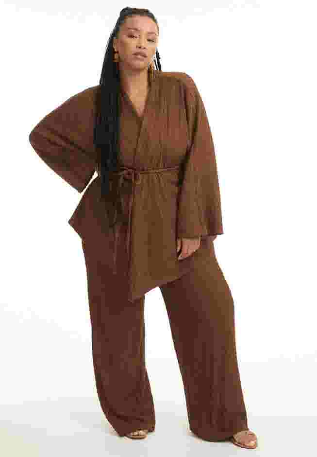 Tie Waist Knitted Kimono image number 0