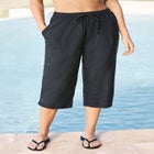 Taslon® Cover Up Capri Pant image number null
