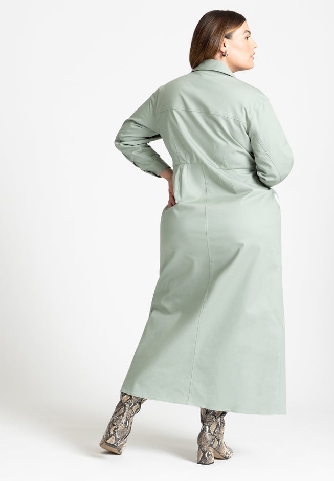 Fitted Twill Dress image number 1