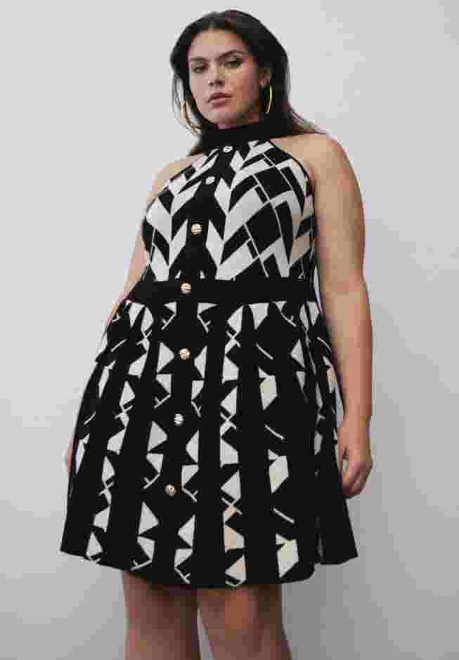 Mock Neck Mini Dress image number 0