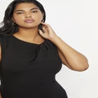 Twisted Shoulder Sheath Dress image number null