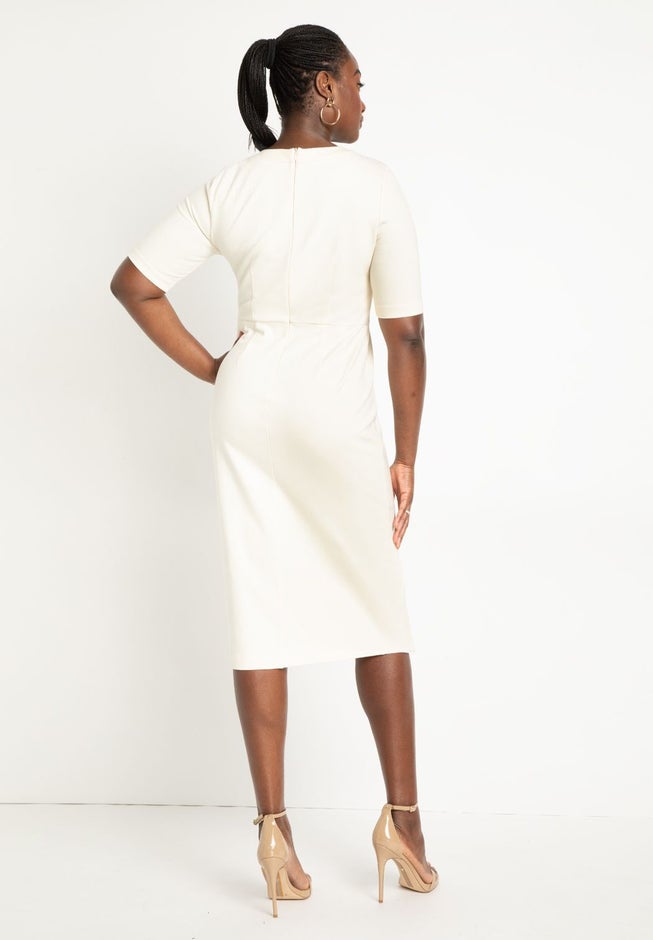 Button Front Workwear Dress image number 2