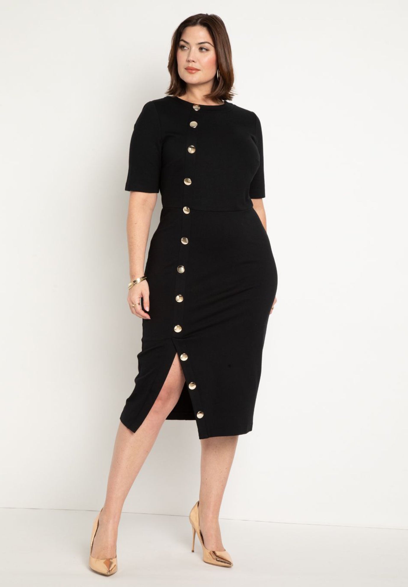 Button Front Workwear Dress image number 0
