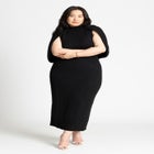 Sweater Cape Dress image number null