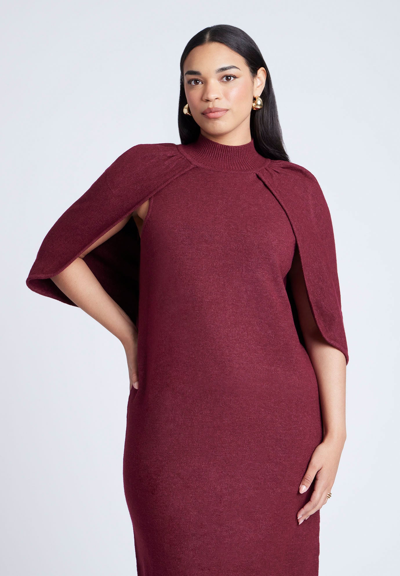 Sweater Cape Dress image number 2