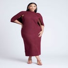 Sweater Cape Dress image number null