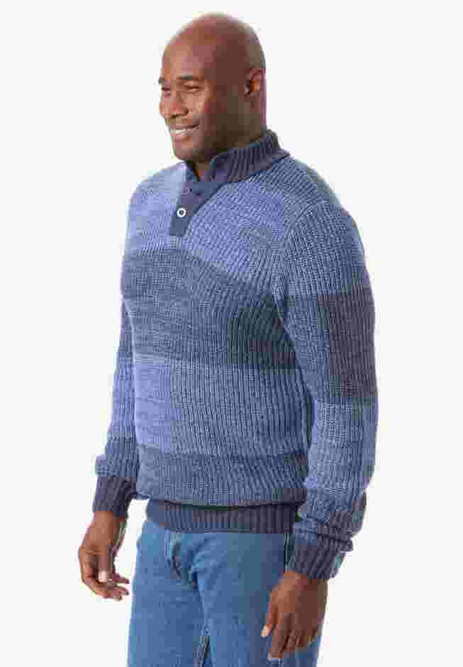 Henley Shaker Sweater image number 3