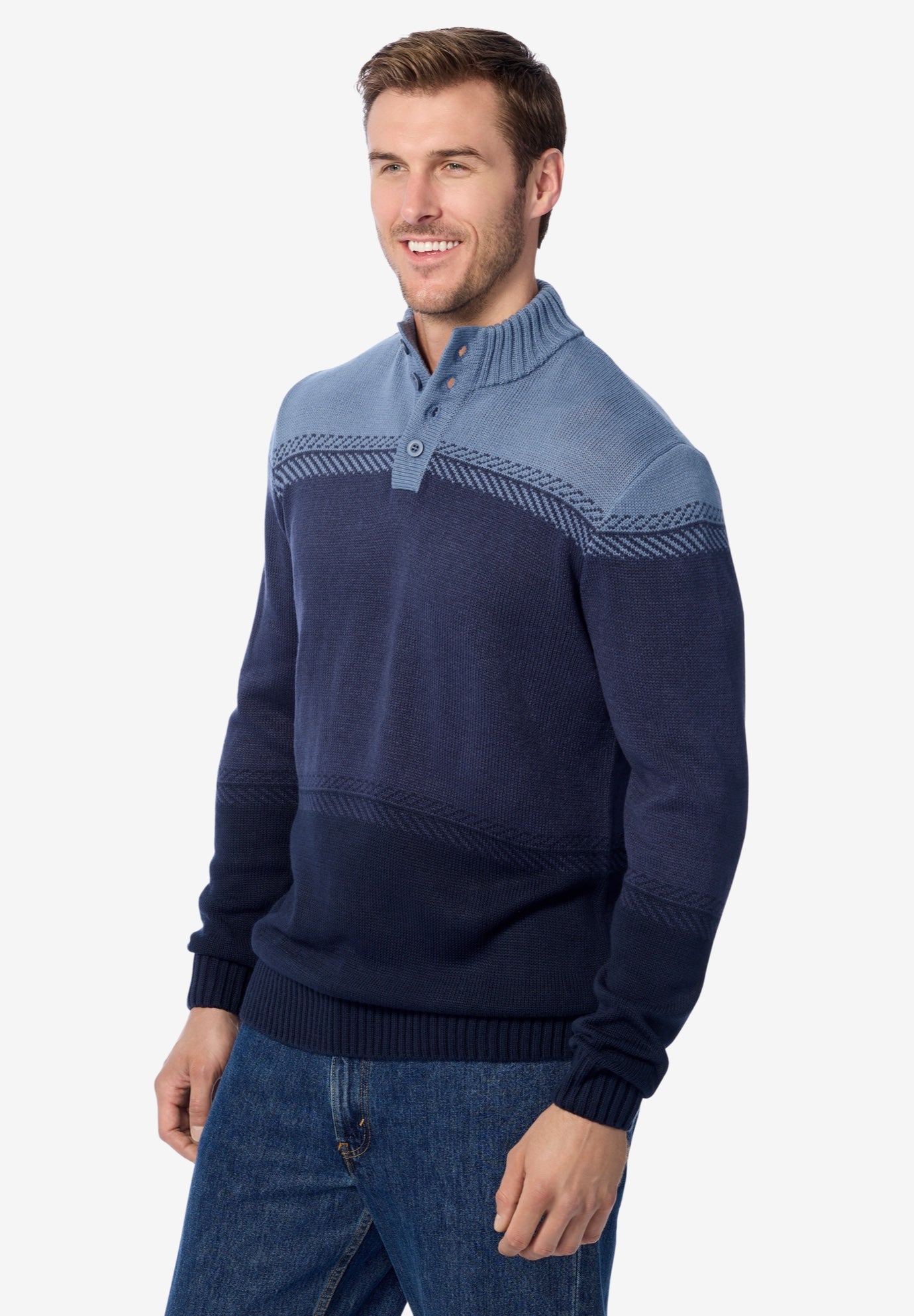 Henley Shaker Sweater image number 2