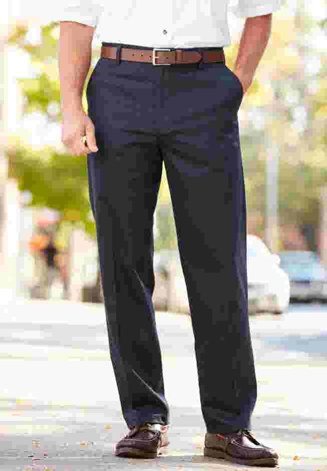 Signature Lux Flat Front Pant image number 1