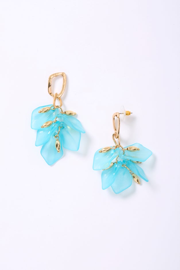 Floral Petal Cluster Earrings image number null