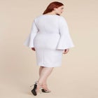 Flare Sleeve Scuba Dress image number null