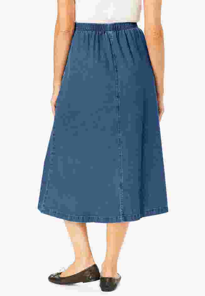 7-Day Mockfly Denim Skirt image number 1