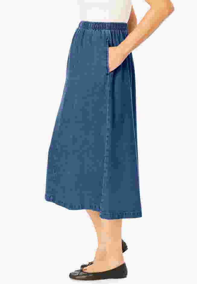 7-Day Mockfly Denim Skirt image number 2
