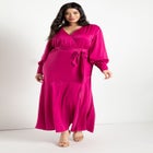 Satin Maxi Dress image number null