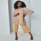 Stretch Knit Open Front Knit Topper image number 1