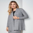 Stretch Knit Open Front Knit Topper image number null