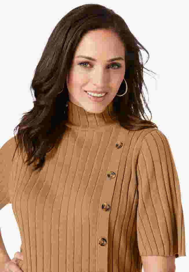Button Front Sweater Dress image number 4