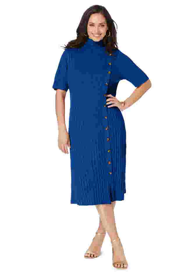 Button Front Sweater Dress image number 0