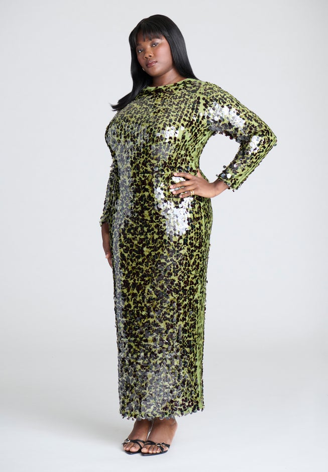 Paillette Sequin Maxi Dress image number 1