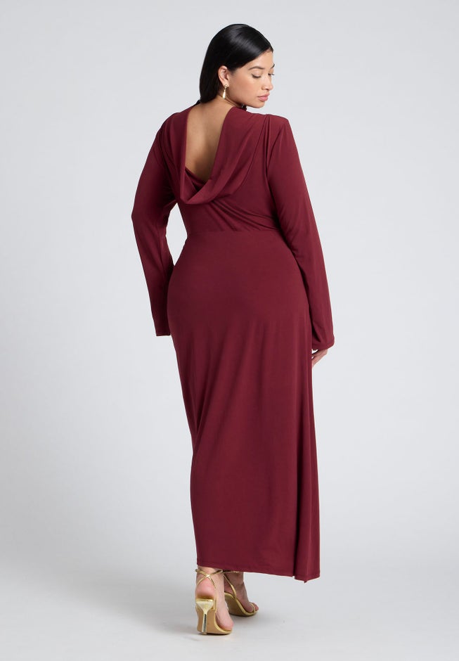 Cowl Back Asym Dress image number 1