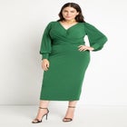 Cross Front Midi Dress image number null