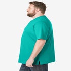 Shrink-Less Lightweight Henley T-Shirt image number null