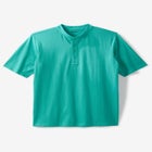 Shrink-Less Lightweight Henley T-Shirt image number null