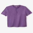 Shrink-Less Lightweight Henley T-Shirt image number null