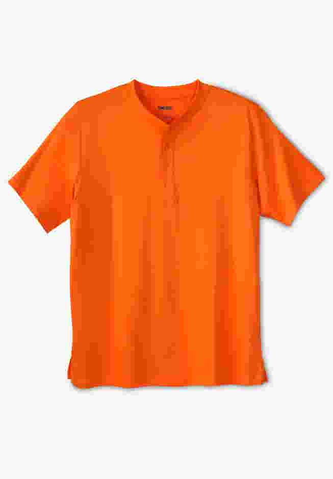 Shrink-Less Lightweight Henley T-Shirt image number 0