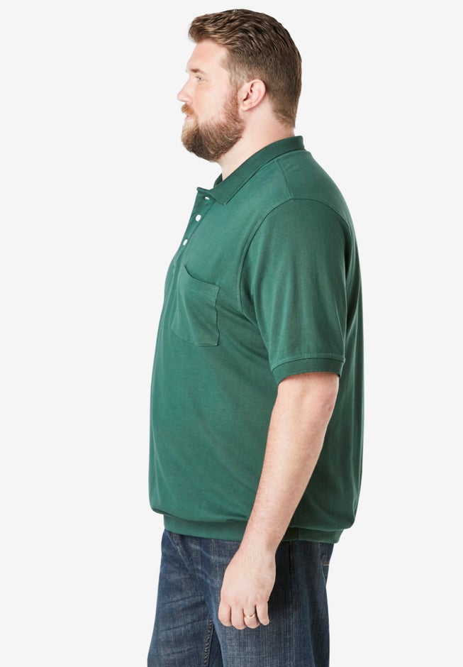 No Tuck Pocket Shrink-Less™ Cotton Polo Shirt image number 3