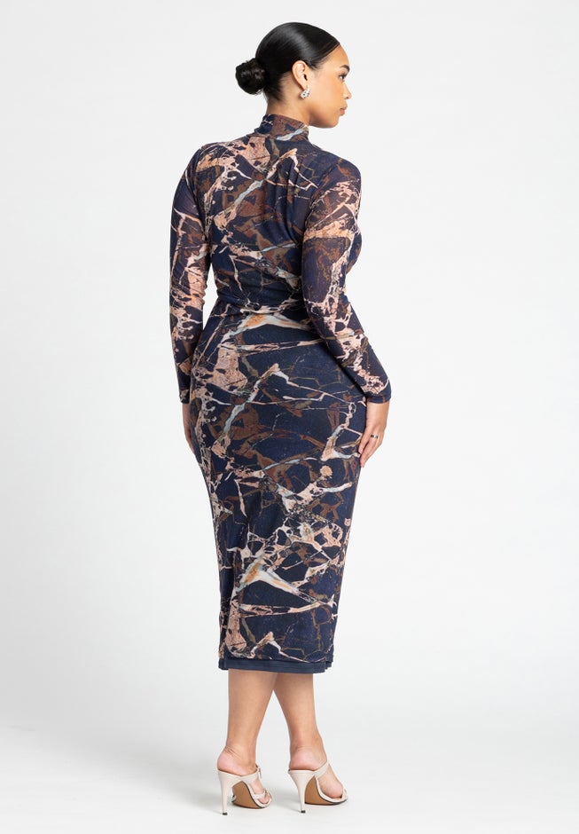 Mesh Midi Dress image number 1