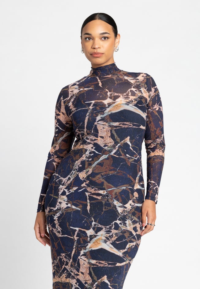 Mesh Midi Dress image number 2