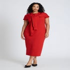 Sleeve Detail Sweater Dress image number null