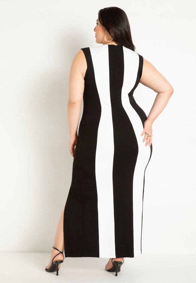 Striped Knit Maxi Dress image number 2