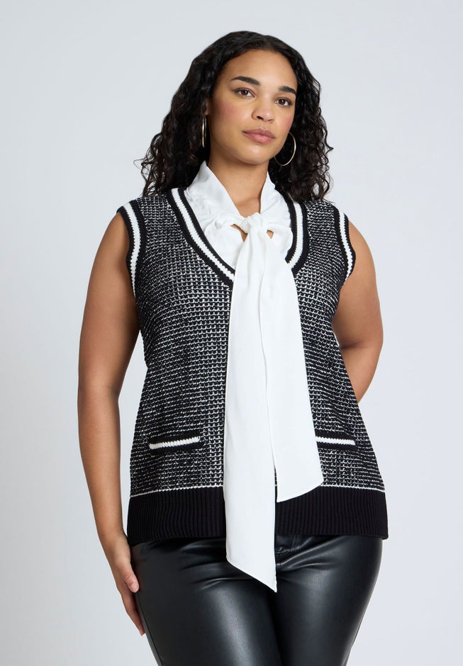 Twofer Sweater Vest image number 1