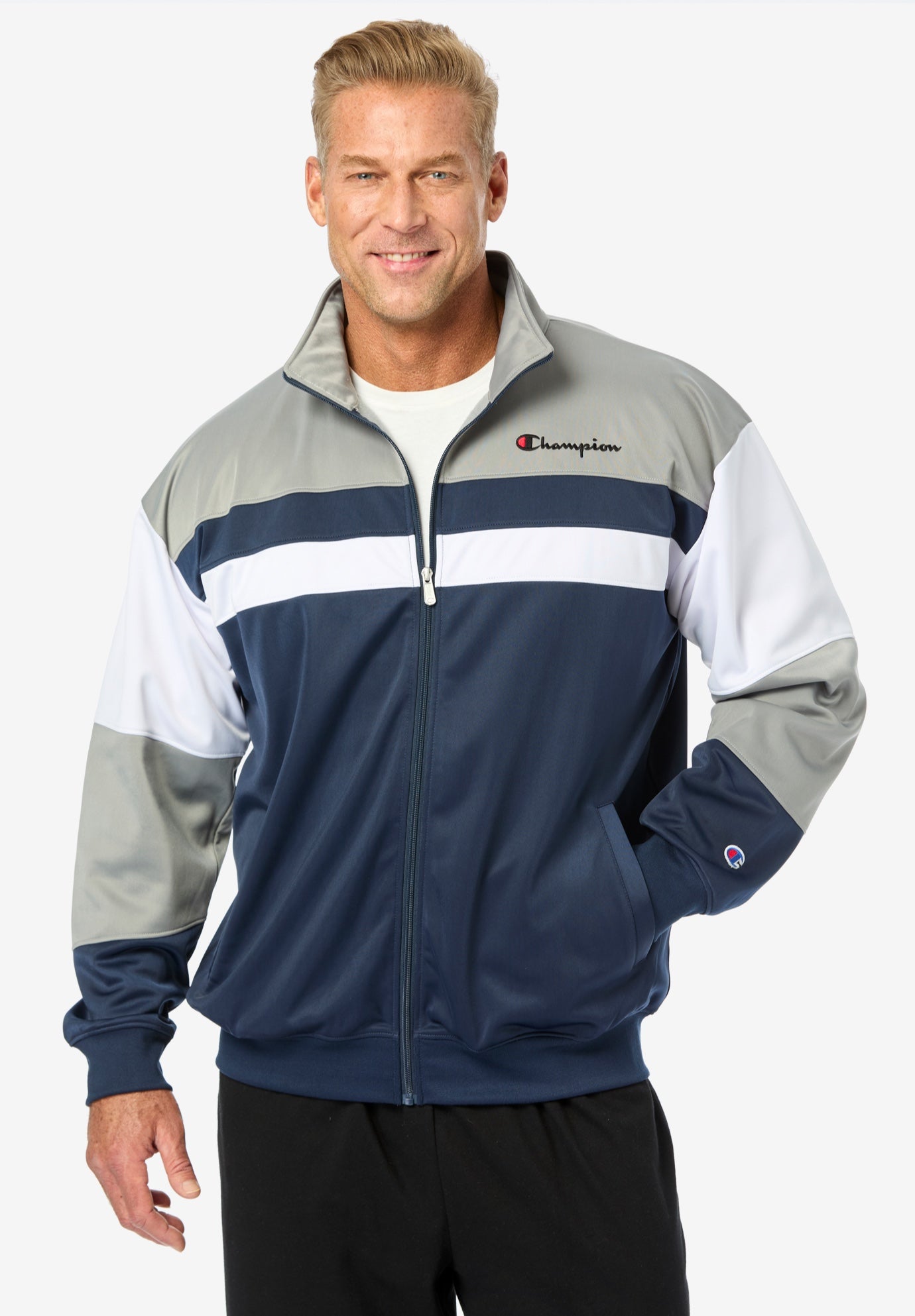 Champion® Colorblock Track Jacket image number 3