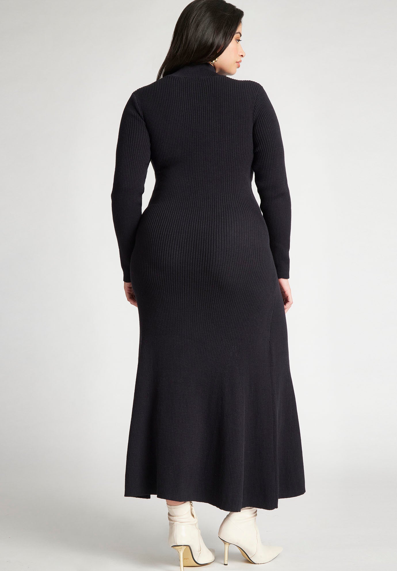 Trumpet Skirt Ribbed Dress image number 1