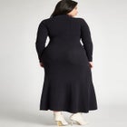 Trumpet Skirt Ribbed Dress image number null