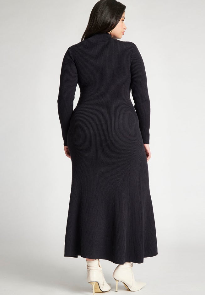 Trumpet Skirt Ribbed Dress image number 1