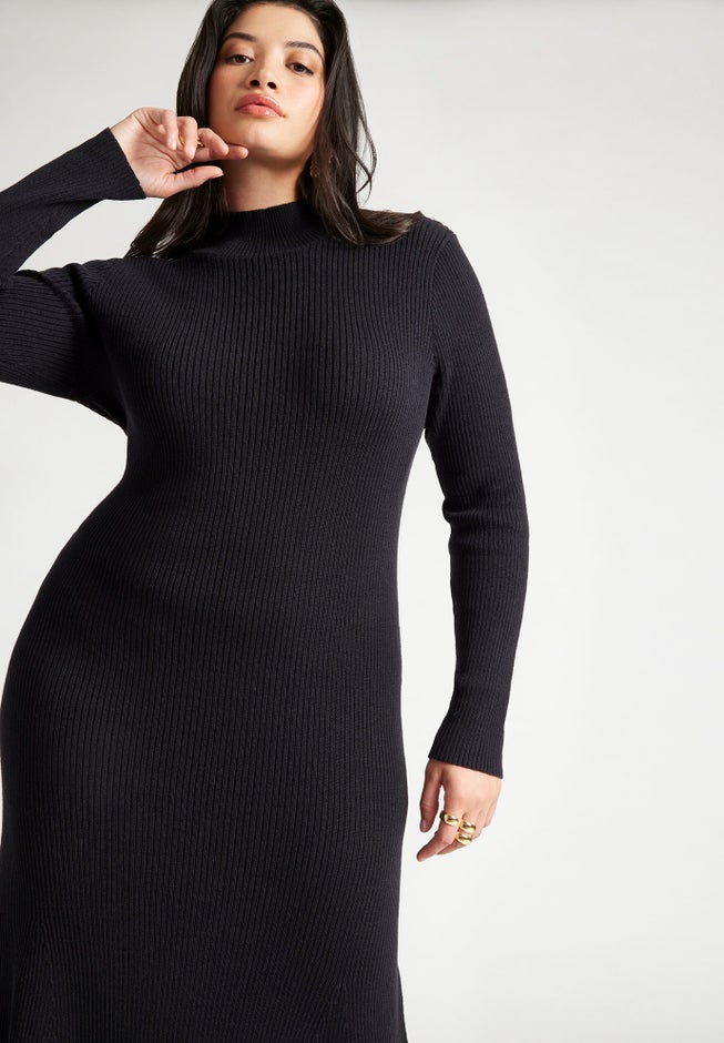 Trumpet Skirt Ribbed Dress image number 2