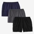 Lightweight Jersey Cargo Shorts, 3-Pack image number null