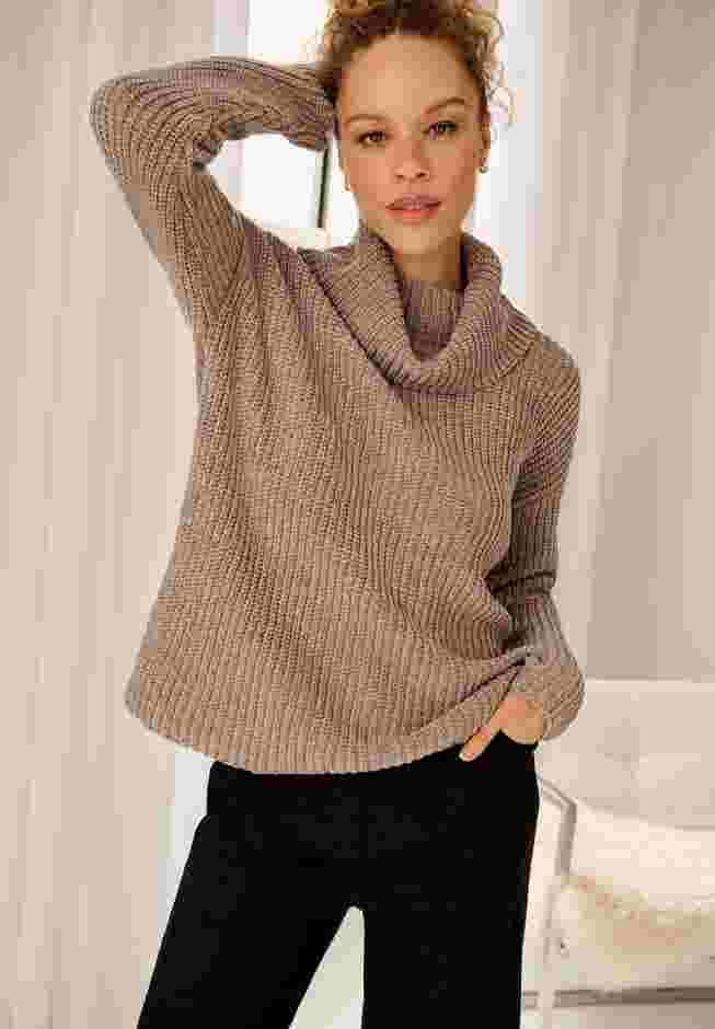 Chenille Turtleneck Sweater image number 0