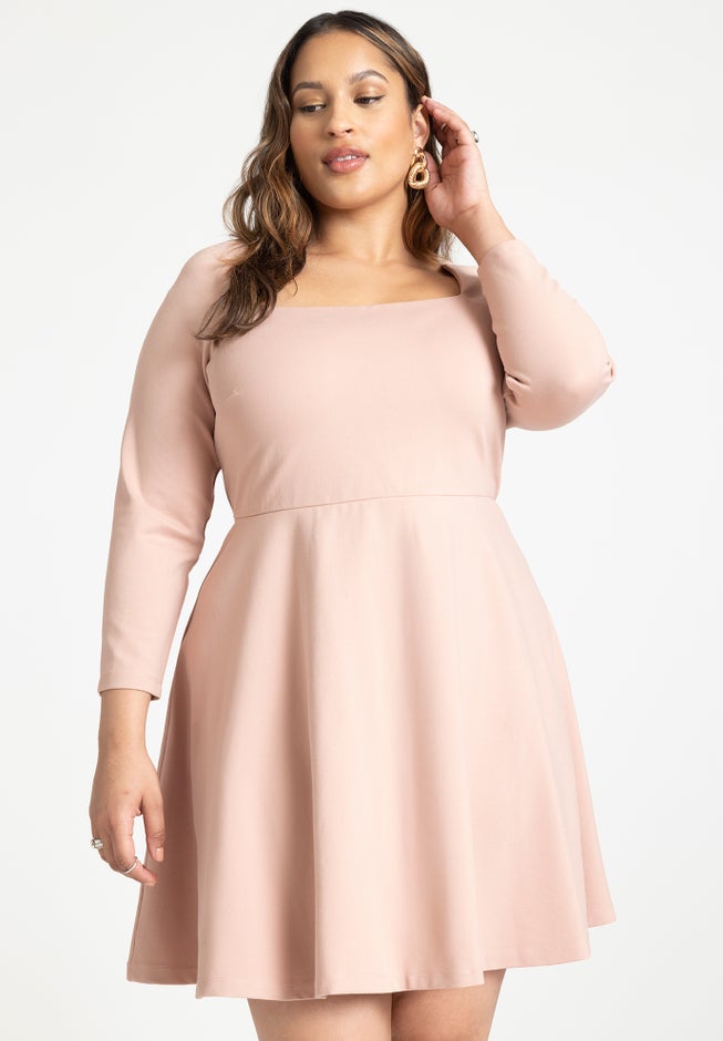 Square Neck Mini Dress image number 5