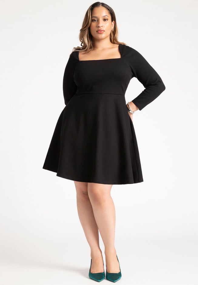 Square Neck Mini Dress image number 1