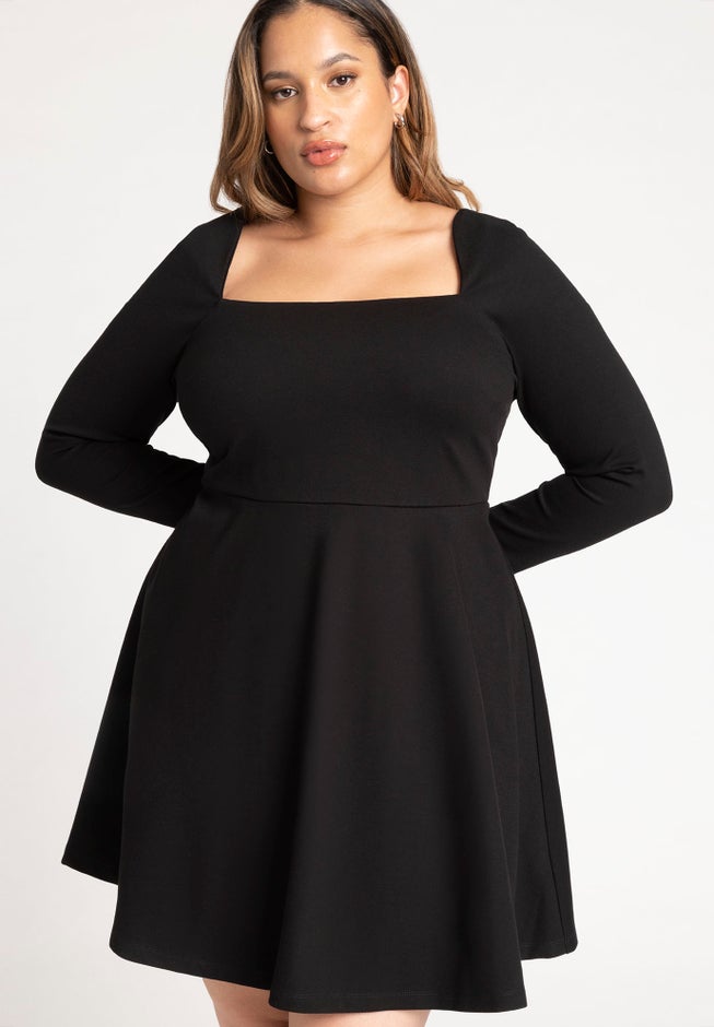 Square Neck Mini Dress image number 3